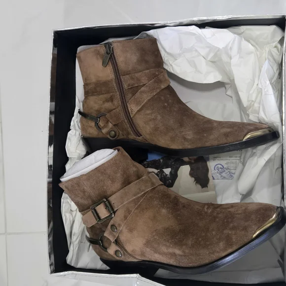 Sigerson Morrison Womens Jade Rovere Natural Ankle Boots EUR 38 (2019456) - Picture 4 of 13